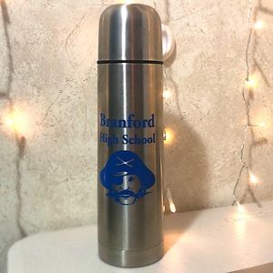 Branford High school thermos with leather case included